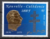 NOUA CALEDONIE 1995, Personalitati, de Gaulle, serie neuzată, MNH, Nestampilat