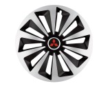 Cumpara ieftin Set 4 capace roti Fox Gri-Negru R15 pentru gama auto Mitsubishi, Autohelix MSA
