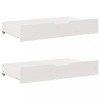 Gossi sertare de pat, 2 buc., 90x55x16 cm, alb, lemn masiv de pin
