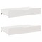 Gossi sertare de pat, 2 buc., 90x55x16 cm, alb, lemn masiv de pin