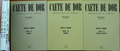 Caete de Dor, Metafizica si Poezie, Paris, Bucuresti, volumul 1, 2, 3, anii aparitiei: 2000, 2002 si 2003 foto