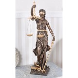 Statueta din ceramica cu bronz cu justitia WU72919V5C, Religie