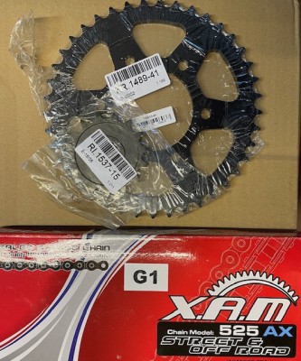 Set Lant 525X112 Pinioane 41/15 Kawasaki Z1000 2010-2013 foto