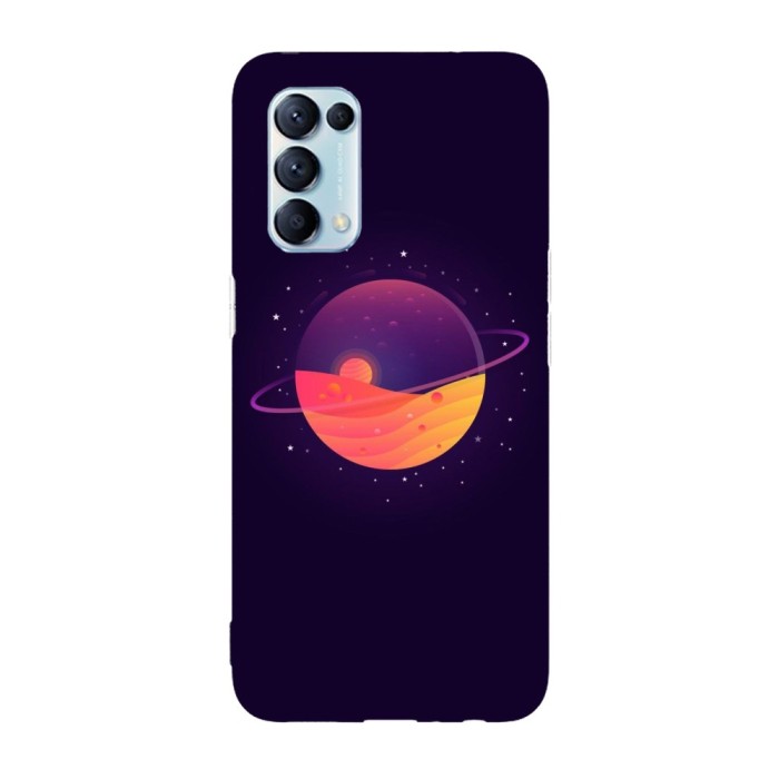 Husa compatibila cu Oppo Find X3 Pro model Abstract Saturn planet, Silicon, TPU, Viceversa