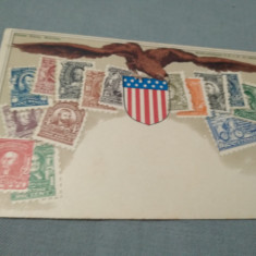 CARTE POSTALA EMBOSATA USA 1905 NECIRCULATA