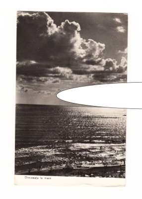 CP Dimineata la mare, RPR, circulata 1961, stare foarte buna foto