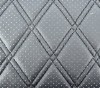 Piele Eco Neagra Gaurele Romb Cusatura Neagra Auto Huse Volan Scaune Tapiterie 1.5m
