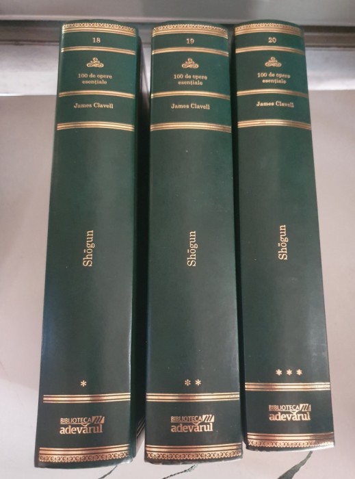 Shogun - James Clavell - 3 volume , Biblioteca Adevarul