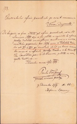 HST A243 Corespondență 1879 preoți ortodocși rom&amp;acirc;ni Nerău Banat Torac Serbia foto