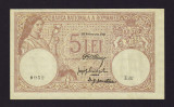 ROMANIA - 5 LEI - 1917 fagure , XF + . Foarte rara in aceasta stare ! Superba .