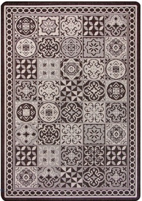 Covor Bucatarie Tip Iuta, Model Flex 19632-91, Marime 50 x 80 cm, Bej, Maro, Antiderapant, Antialergic, Polipropilena, Sufragerie, Terasa, Hol, Living foto