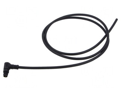 Conector M8 mufă tată unghi cabluri IP67 3 pini -20&amp;divide;80&amp;deg;C foto