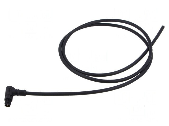 Conector M8 mufă tată unghi cabluri IP67 3 pini -20&divide;80&deg;C