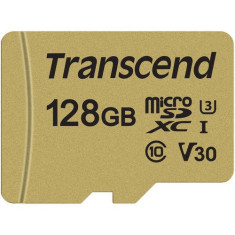 Card Transcend TS128GUSD500S microSDXC USD500S 128GB +Adaptor foto