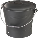 Galeata/recipient pentru cenusa, metal, negru, 8 L, Strend Pro GartenVIP DiyLine