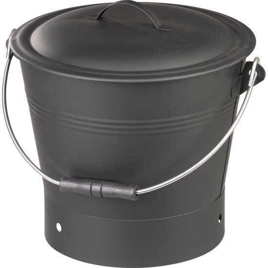 Galeata/recipient pentru cenusa, metal, negru, 8 L, Strend Pro