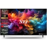 Televizor NEI LED 43NE6901, 109cm, Smart, 4K Ultra HD, Clasa E
