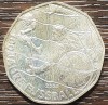 (A993) MONEDA DIN ARGINT AUSTRIA - 5 EURO 2004, 100 ANI FOTBAL, Europa
