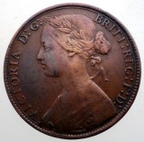 B.402 MAREA BRITANIE ANGLIA VICTORIA 1 ONE PENNY 1861
