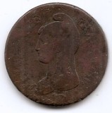 Franta 1 decime 1799 BB - L&#039;AN 8 - BB, Prima Republica, Cupru, 20 gr, 23 mm, KM-644 (1)