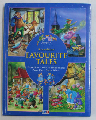 STARSHINE FAVOURITE TALES - PINOCCHIO , ALICE IN WONDERLAND , PETER PAN , SNOW WHITE , ILLUSTRATED by CARLOS BUSQUETS foto