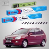 Cumpara ieftin Ștergătoare Kia Carens III UN/FG 2006-2013 | Set Față și Spate Flat Premium &ndash; TeamCar&reg;