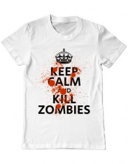 Tricou Barbati Kill zombies foto
