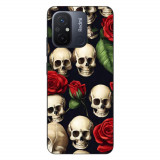 Husa compatibila cu Xiaomi Redmi 12C Silicon Gel Tpu Model Skulls and Roses