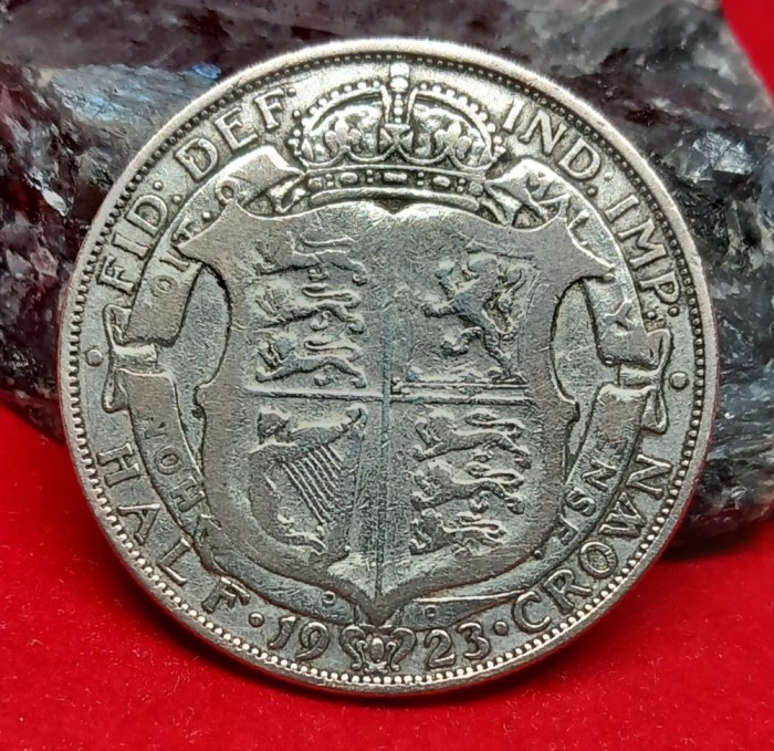 Anglia Half Crown 1923 argint