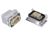 Conector HDC tată mamă C146 6 pini PE M20 22A