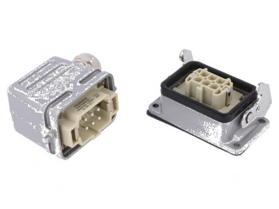 Conector HDC tată mamă C146 6 pini PE M20 22A foto