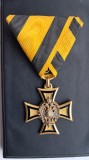 Cruce ofiter 40 ani de serviciu Austro Ungaria
