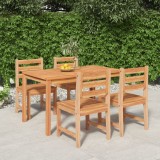 Cumpara ieftin Set de sufragerie de grădină, lemn masiv de tec, 5 piese