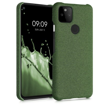 Husa pentru Google Pixel 5a, Textil, Verde, 54994.07 foto