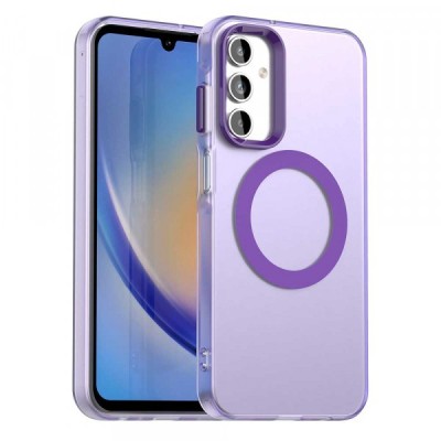 Husa MagSafe pentru Samsung Galaxy A15 5G A156 / A15 A155, Techsuit, CandyCase, Mov foto