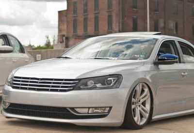 Capace oglinzi tip BATMAN Volkswagen Passat B7 (2011 - 2014) Negru Lucios foto