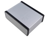 Carcasă aluminiu gri Hammond seria 1455 cu panou 165x120x51,5 mm