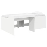 vidaXL Cadru de Pat cu Birou 2 pcs Stejar artizanal 90 x 190 cm 3422675