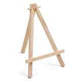 Șevalet Pictură Lemn Natural 22cm, Suport Panza, Mini Cavalete de Masă, Artă și Creație