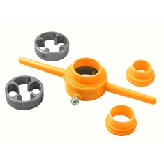 Set de filetare tevi PVC, 1/2-3/4-1, 6 piese, Tolsen