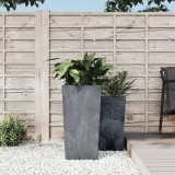 Jardinieră cu interior detașabil, gri, 21/49 L, PP aspect beton