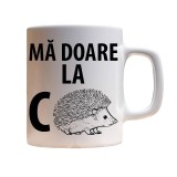 Cana alba personalizata cu mesaj haios, INOVATIX&reg;. 330ml