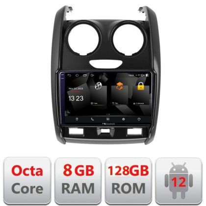 Navigatie Dacia Duster 2012-2019 5960Pro-157 Android Octa Core Qualcomm 2K Qled 8+128 DTS DSP 360 4G Optical CarStore Technology