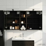 vidaXL Set dulap baie pentru 3 pcs 106 x 16 x 62,5 cm Lemn compozit 3403801