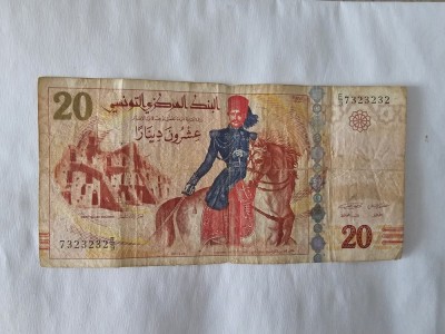 Tunisia 20 Dinars 2011 foto