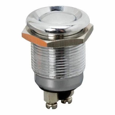 Buton 1 circuit 2A-250V OFF-(ON) metal &amp;bull; rezistent la apa Garage AutoRide foto