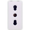 Priza schuko simpla Hoff, incastrata, modulara - 1, contact de protectie, 16A, alba