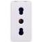 Priza schuko simpla Hoff, incastrata, modulara - 1, contact de protectie, 16A, alba