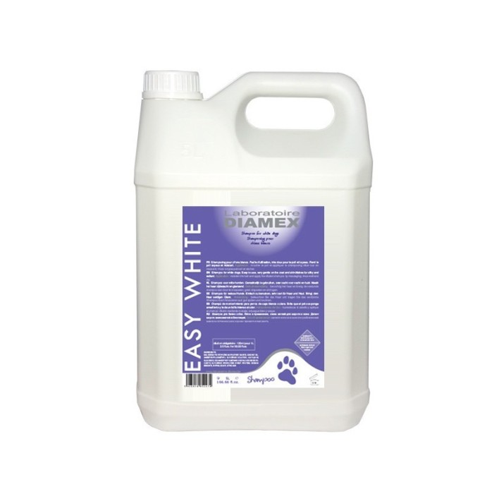Sampon pentru caini albi Diamex Easy White - 5 lt