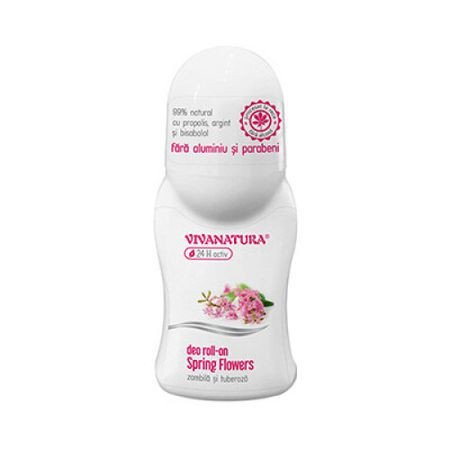 Deodorant Natural Roll-On Spring Flowers 50ml Viva Natura